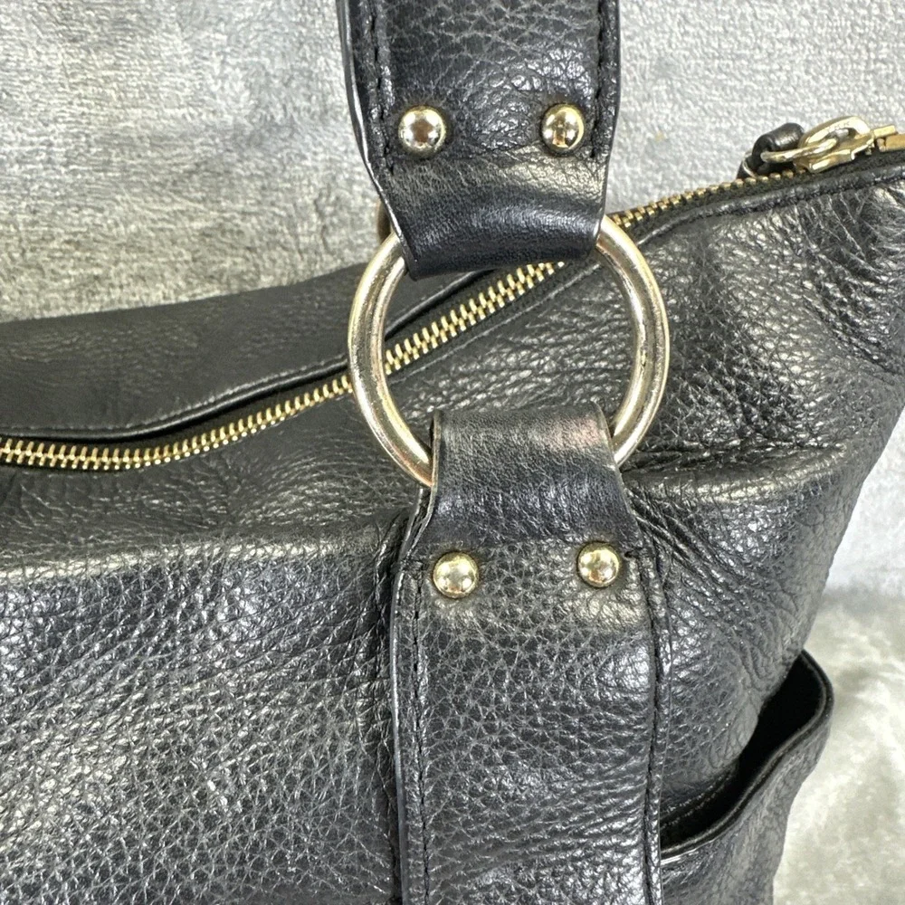 Michael Kors Shoulder Bag Purse Black Leather